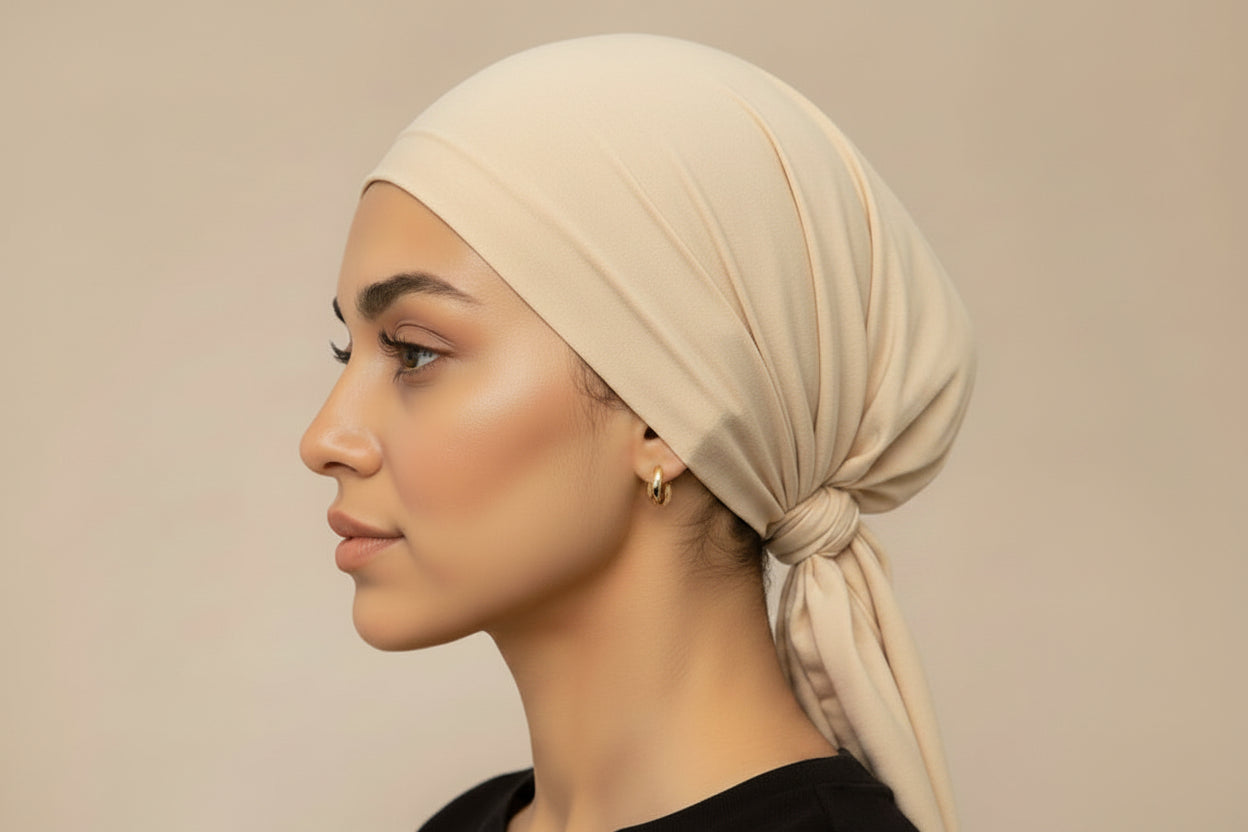 Premium Jersey Hijab mit passendem Bonnet